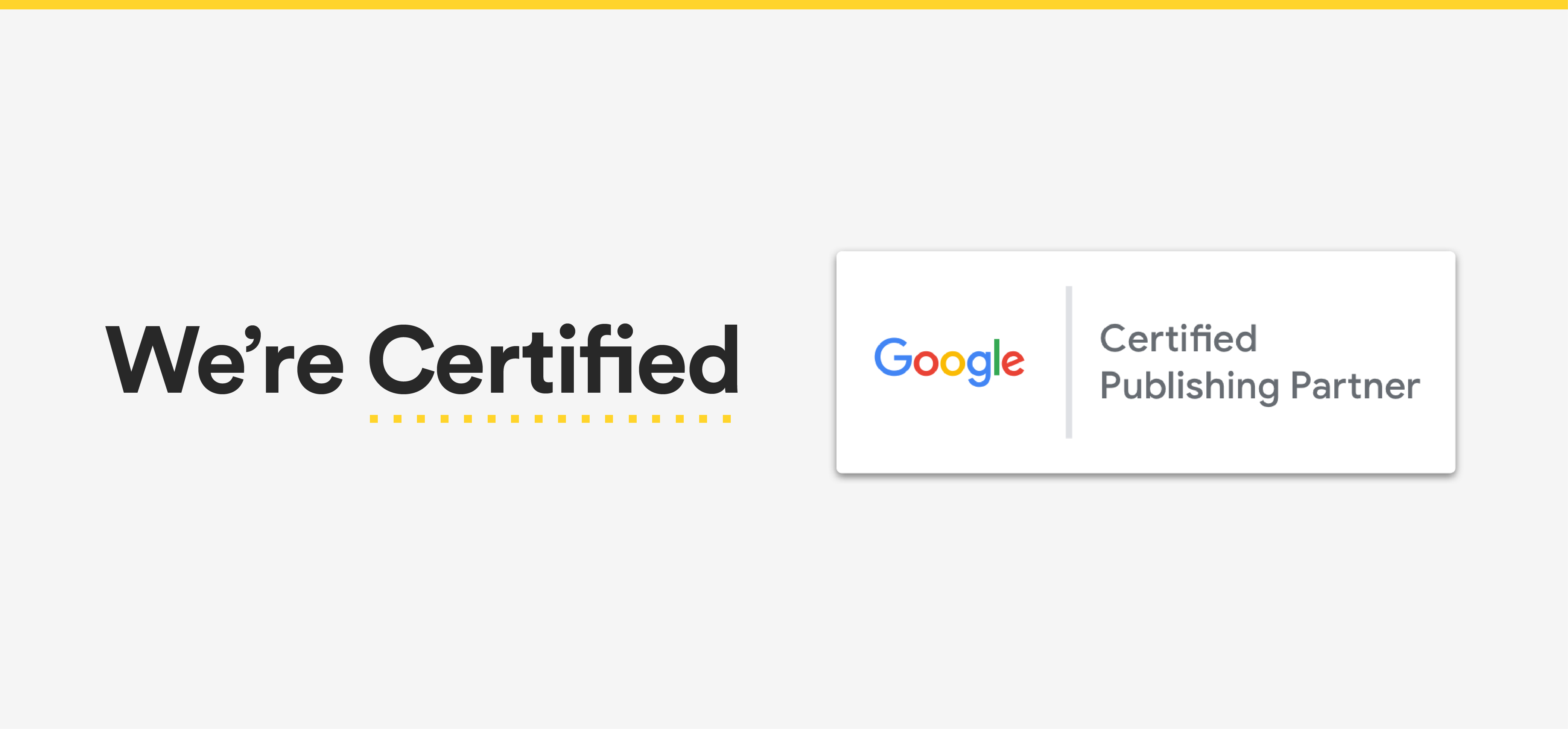 Sovrn Confirmed as Google Certified Publishing Partner